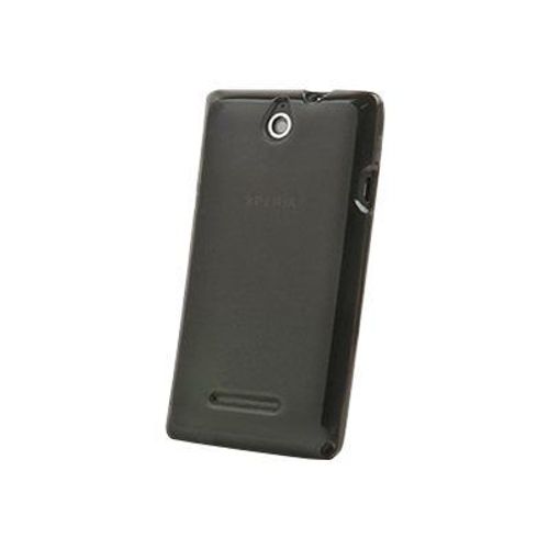 Muvit Mfx Minigel - Étui Pour Téléphone Portable - Polyuréthanne Thermoplastique (Tpu) - Noir Fumée - Pour Sony Xperia E