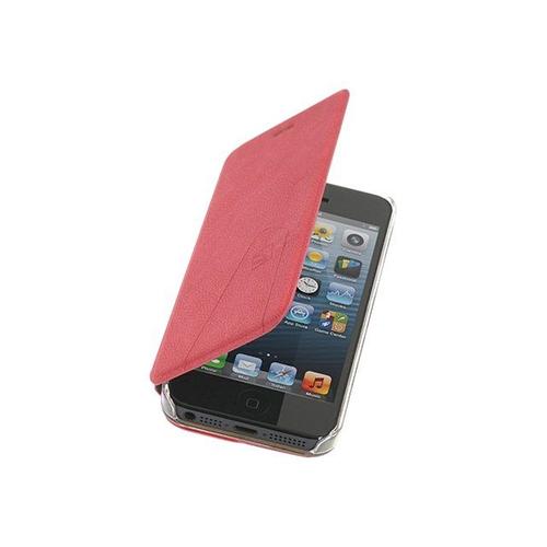 Tucano Libretto - Boîtier De Protection Pour Téléphone Portable - Polycarbonate, Cuir Écologique - Rouge