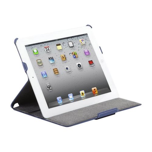 Targus Vuscape Protective Cover & Stand - Coque De Protection Pour Tablette - Cuir Polyuréthane Litchi - Bleu - Pour Apple Ipad (3ème Génération)