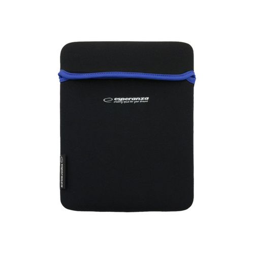 Esperanza - Étui Protecteur Pour Tablette - Néoprène - Noir/Bleu