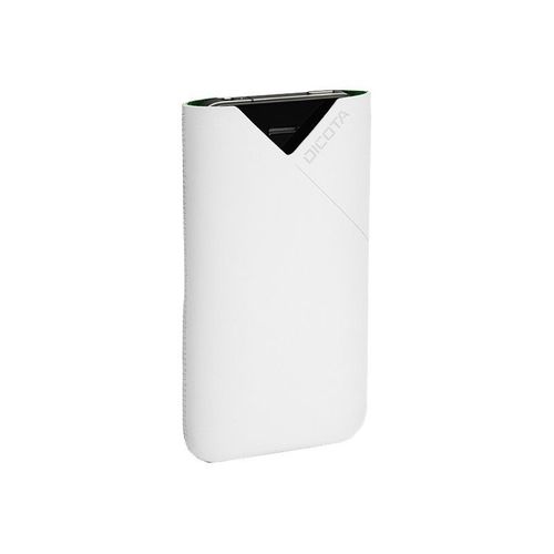 Dicota Löv Form - Étui Pour Téléphone Portable - Cuir - Blanc
