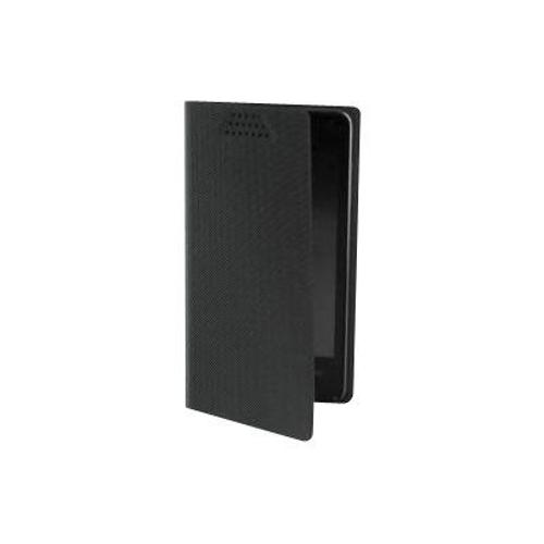 Muvit Folio Stand Xl - Étui À Rabat Pour Téléphone Portable - Noir