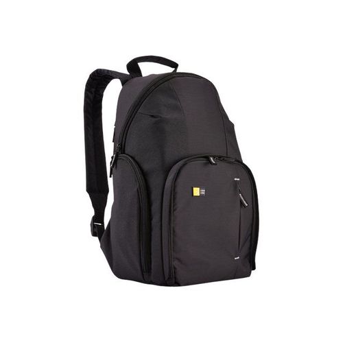Case Logic DSLR Compact - Sac à dos pour appareil-photo avec objectifs et tablette - nylon tissé - noir