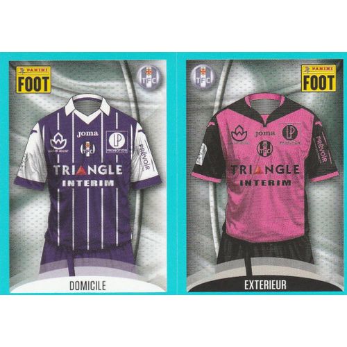 N°804 / N°805 - Toulouse - Maillots - Stickers Image Panini Foot 2016 / 2017