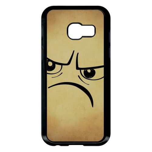 Coque Galaxy A3 (2017) - Smiley Mechant - Noir