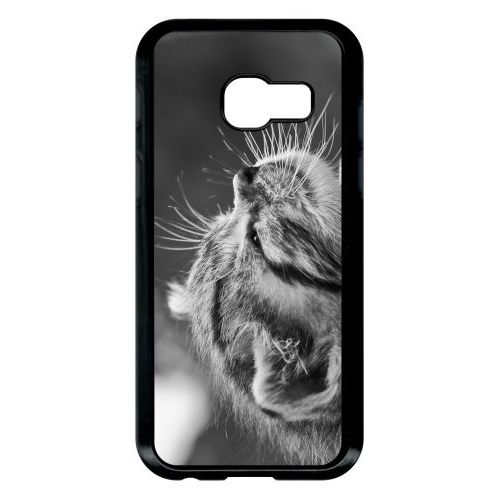 Coque Galaxy A3 (2017) - Chat Zebre - Noir