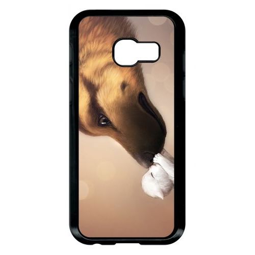 Coque Galaxy A3 (2017) - Amour De Chaton Chien - Noir