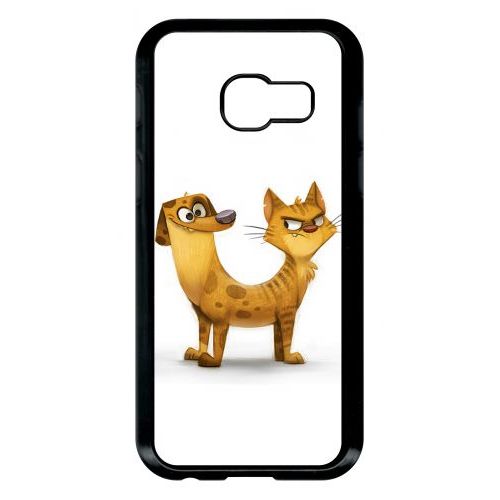 Coque Galaxy A3 (2017) - Funny Chienchat - Noir