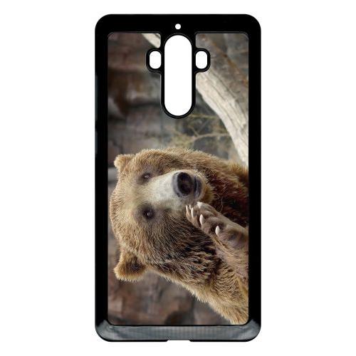 Coque Huawei Mate 9 - Gros Ours Brun - Noir