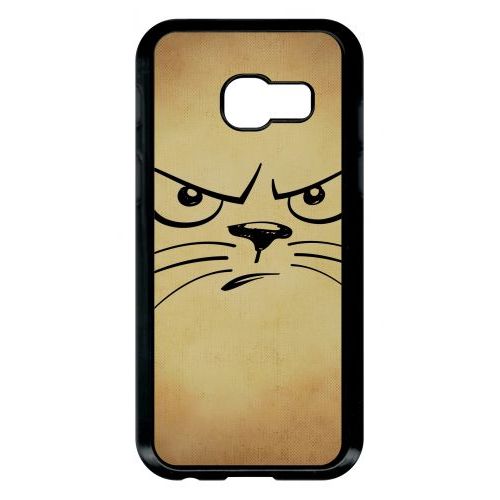 Coque Galaxy A3 (2017) - Smiley Chat - Noir