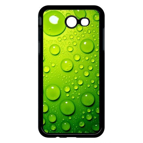 Coque Galaxy J3 (2017) - Goutte D Eau Verte - Noir