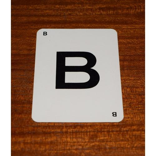 Carte Lettre "B " Jeu "Le Mot Le Plus Long".. Armand Jammot.