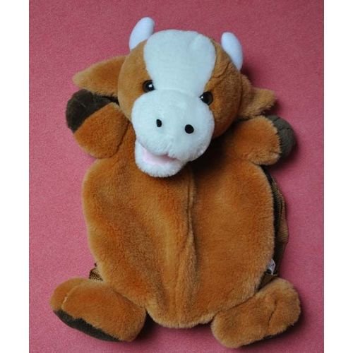 Doudou Sac À Dos Vache, Hauteur 38 Cm