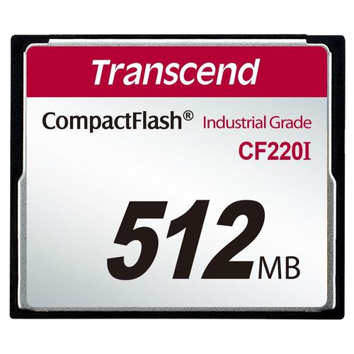 Transcend CF220I Industrial Temp - Carte mémoire flash - 512 Mo - CompactFlash