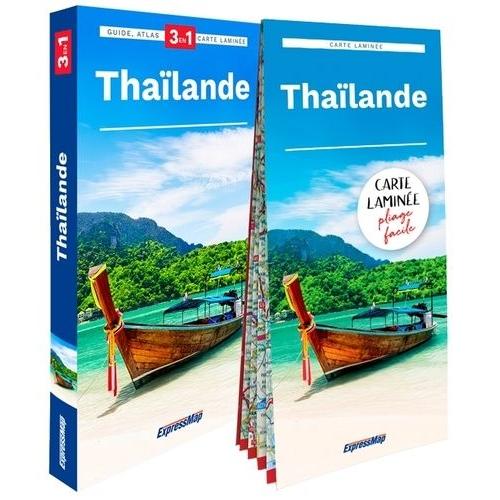 Thaïlande - Guide + Atlas + Carte Laminée 1/1 650 000