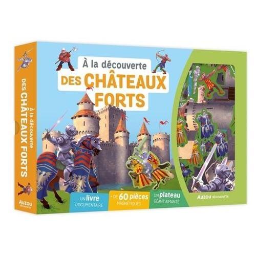 A La Découverte Des Châteaux Forts - Coffret Avec 1 Livre, Plus De 60 Pièces Magnétiques Et 1 Plateau Aimanté