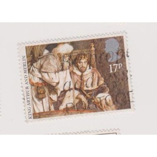 Timbre Grande Bretagne King Roi Arthur And Merlin 