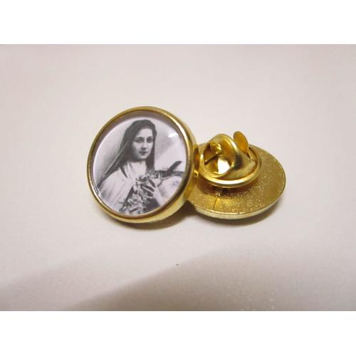 Pins Pin's Badge Sainte Therese De Lisieux - Catholique Finition Doree