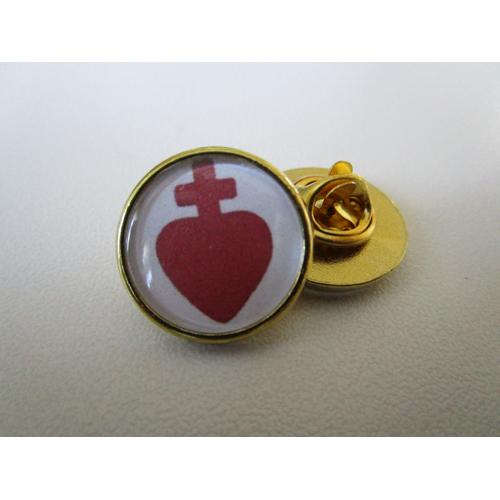 Pins Pin's Badge Coeur Chouan Eglise Catholique - Finition Doree