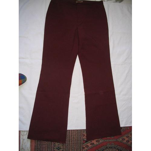 Pantalon Zara (Zara Trafaluc )Taille 44 , Couleur Bordeaux 