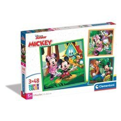 Puzzle Enfant 3x48 Pièces - Mickey