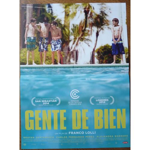 Gente De Bien De Franco Lolli Avec Bryan Santamaria, Carlos Fernando Perez... - Affichette Originale De Film Format 40 X 60 Cm