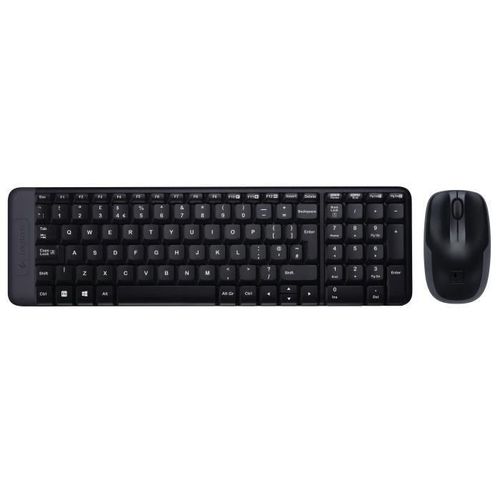 LOGITECH Ensemble Clavier Souris MK220 - AZERTY - Sans Fil