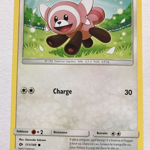 Carte Pokemon Soleil Et Lune Nounourson 111/149