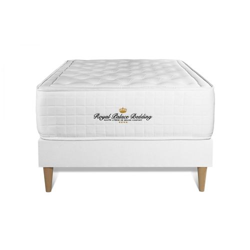 Ensemble Matelas A Memoire De Forme Maxi Epaisseur Buckingham 90x190 Sommier Kit Blanc