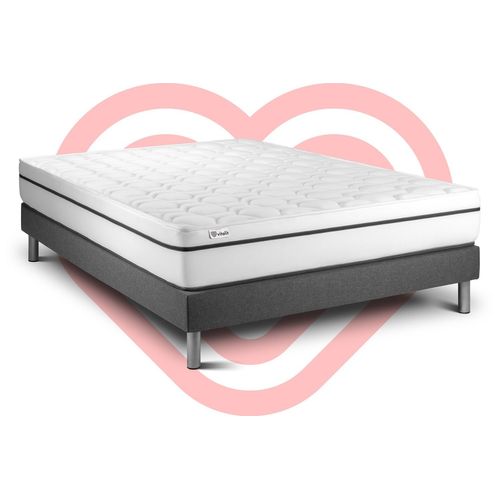 Ensemble Vital Spa 180 X 200 Cm Sommier Kit Gris