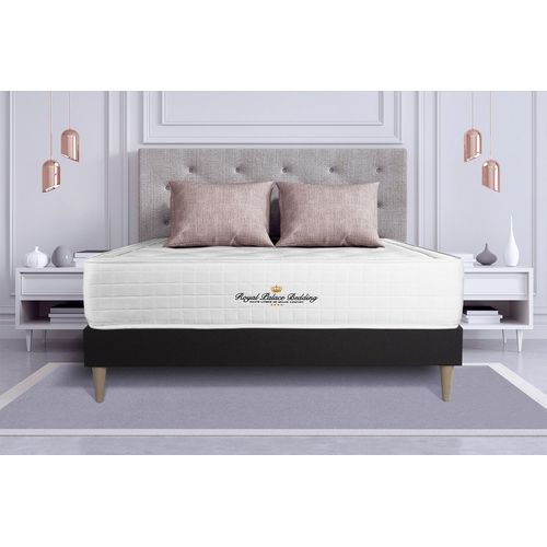 Ensemble Matelas A Memoire De Forme Maxi Epaisseur Buckingham 200x200 Sommier Kit Noir