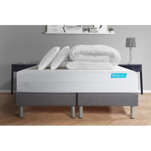 Pack BIOCARE 180x200 Mousse a memoire de forme BIO 5 zones Maxi epaisseur + Couette + 2 oreillers