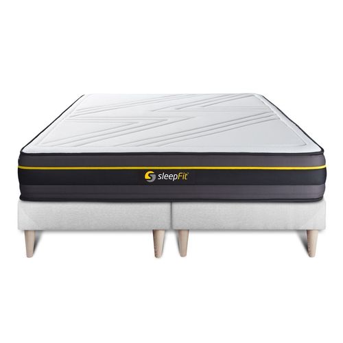 Ensemble Double Sommier + Matelas Active A Memoire De Forme 160x200