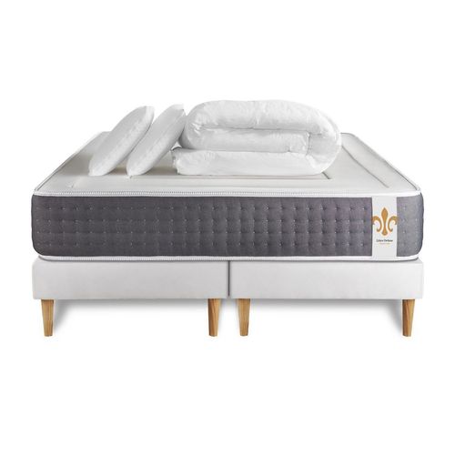 Pack Le Vingt-Six 160 X 200 Cm Double Sommiers Blanc