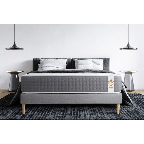 Ensemble Vingt-Six 160 X 200 Cm Sommier Kit Gris