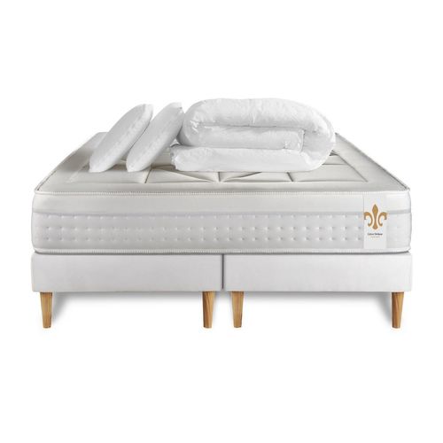 Pack Le Vingt-Huit 180 X 200 Cm Double Sommiers Blanc
