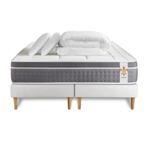 Pack Le Trente 160 X 200 Cm Double Sommiers Blanc