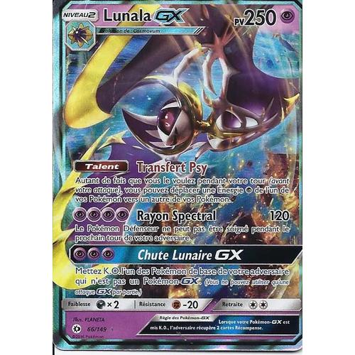 Carte Ultra Rare Lunala Gx 66/149 - Soleil Et Lune