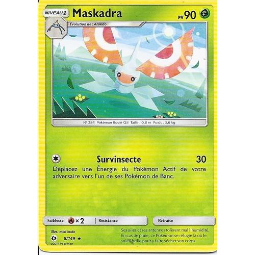 Carte Rare Maskadra 8/149 - Soleil Et Lune