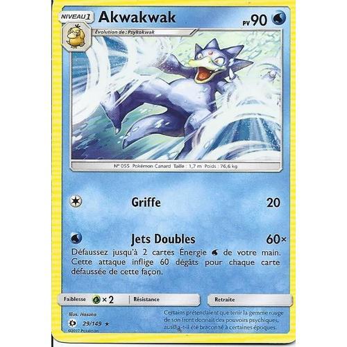 Carte Rare Akwakwak 29/149 - Soleil Et Lune