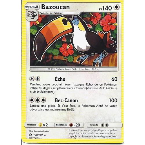 Carte Rare Bazoucan 108/149 - Soleil Et Lune