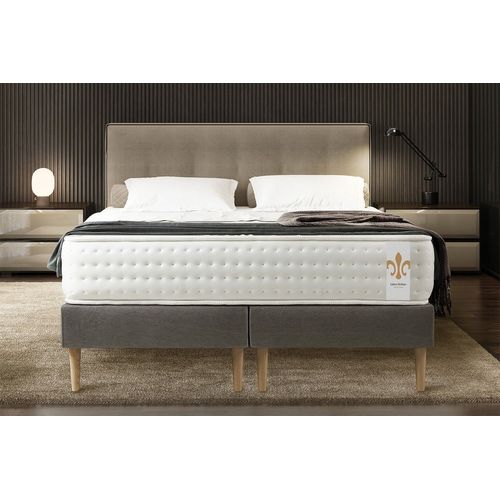 Ensemble Le Vingt-Quatre 160 Cm Double Sommiers Gris