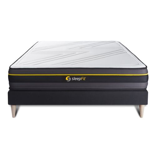 Ensemble Sommier + Matelas Active A Memoire De Forme 140x190