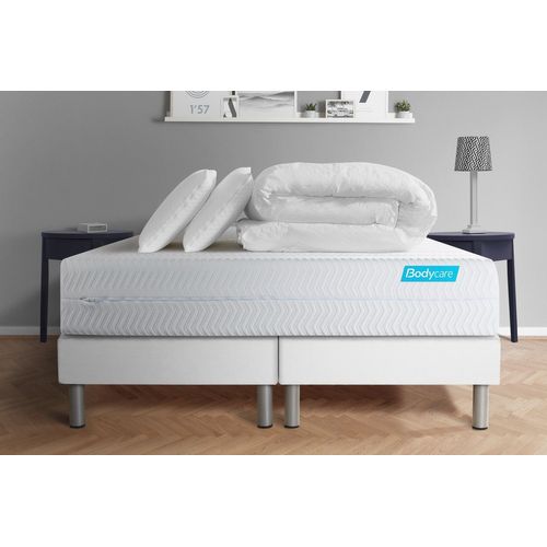 Pack BIOCARE 180x200 Mousse a memoire de forme BIO 5 zones Maxi epaisseur + Couette + 2 oreillers
