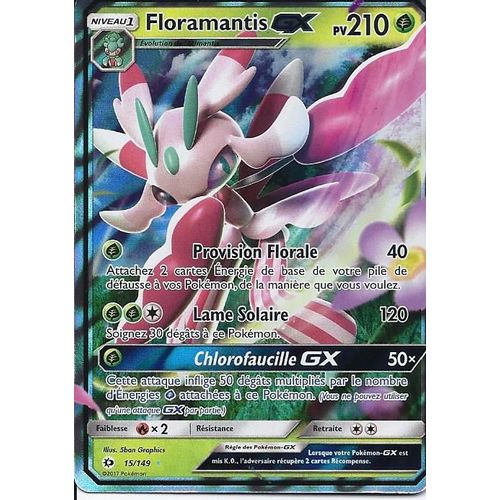 Carte Ultra Rare Floramantis Gx 15/149 - Soleil Et Lune