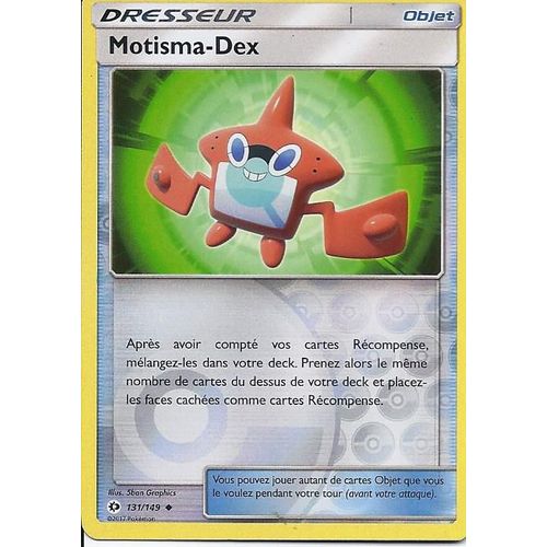 Carte Holo Reverse Dresseur "Motisma-Dex "131/149 - Soleil Et Lune
