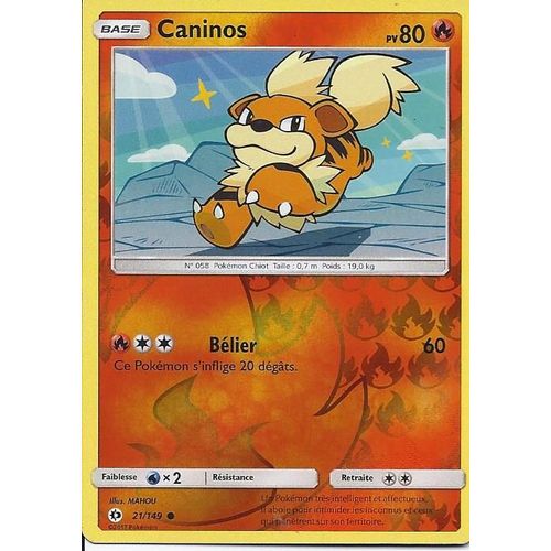 Carte Holo Reverse Caninos 21/149 - Soleil Et Lune