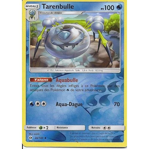 Carte Holo Reverse Tarenbulle 46/149 - Soleil Et Lune