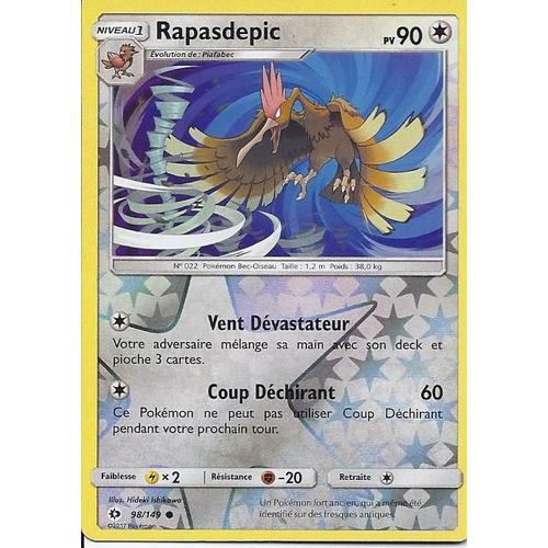 Carte Holo Reverse Rapasdepic 98/149 - Soleil Et Lune