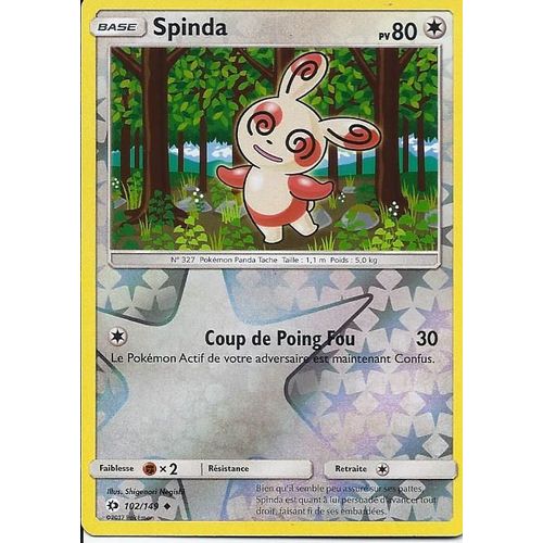 Carte Holo Reverse Spinda 102/149 - Soleil Et Lune